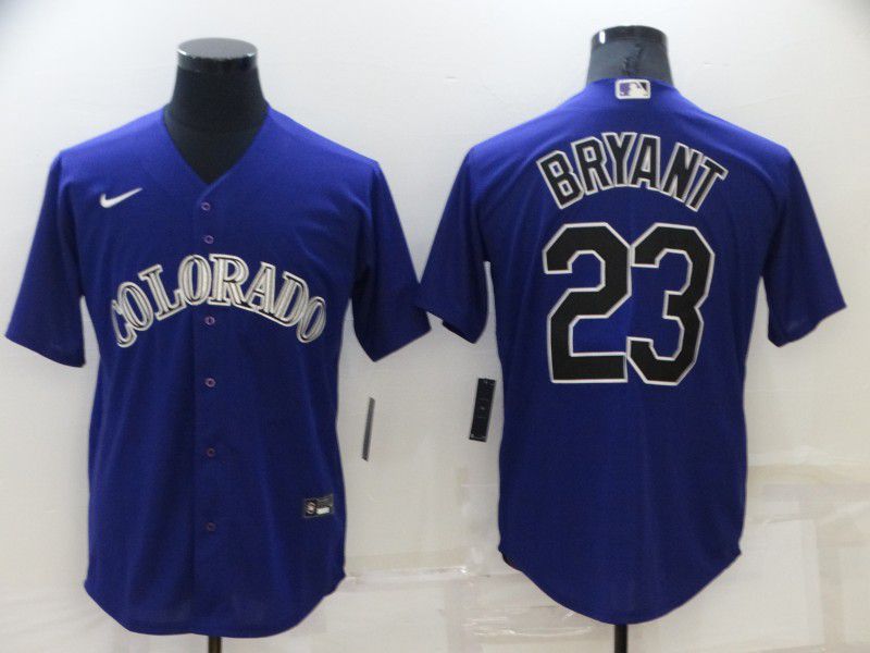 Men Colorado Rockies #23 Bryant Purple Game Nike 2022 MLB Jersey->colorado rockies->MLB Jersey